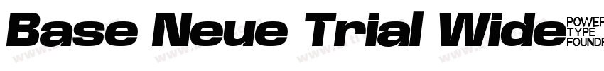 Base Neue Trial Wide字体转换